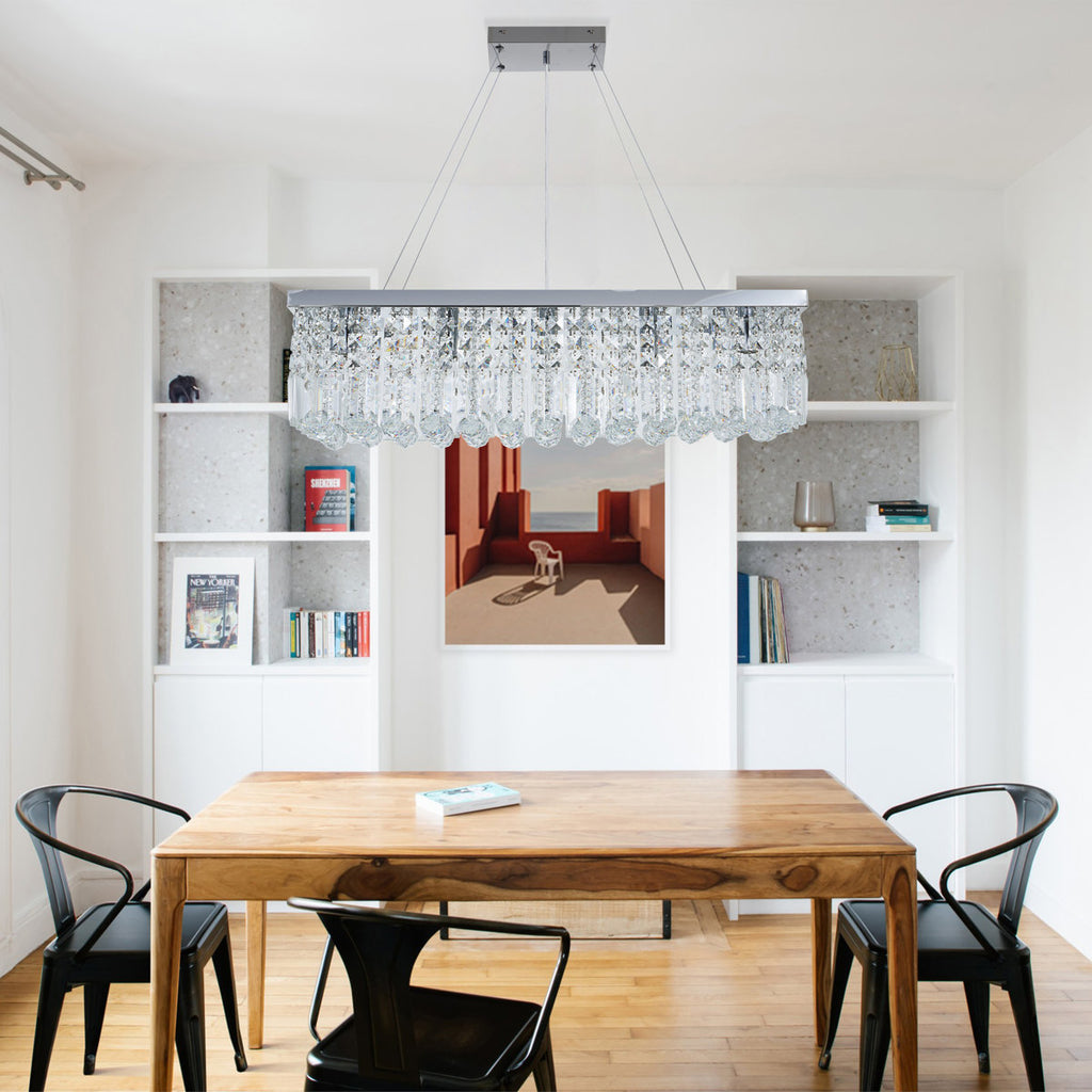 Emilynn 5-Light Dimmable Square / Rectangle Chandelier