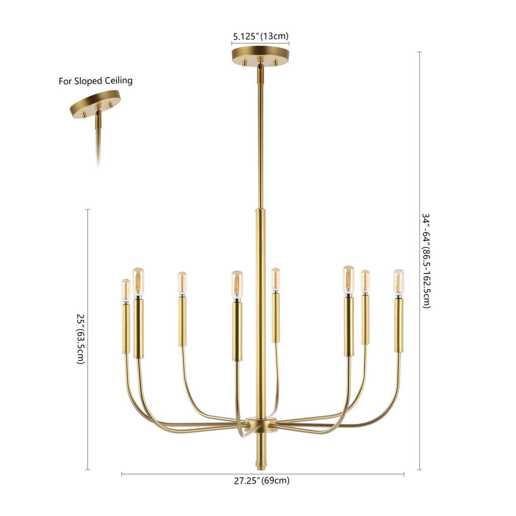 Exzavion 8-Light Dimmable Classic / Traditional Chandelier