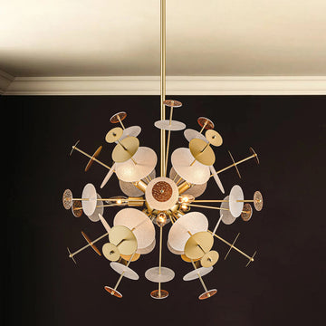 Feven 9-Light Modern Sputnik Sphere Starburst Chandelier