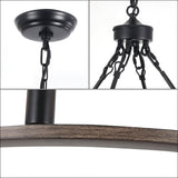 Hatsumi 12-Light Dimmable Wagon Wheel Chandelier