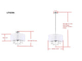 Jody 5-Light Dimmable Drum Chandelier