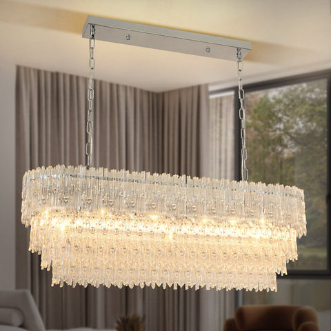 Washed Pine Chandelier