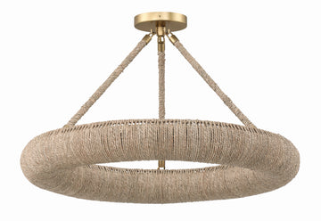 Oakley Integrated LED Soft Gold Semi Flush Mount - C193-OAK-7536-SG_CEILING