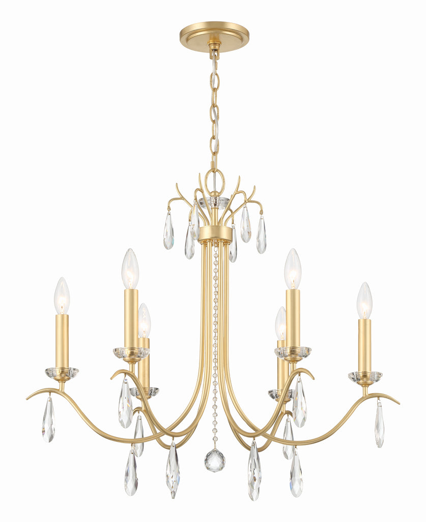 Rollins 6 Light Antique Gold Chandelier - C193-ROL-18816-GA