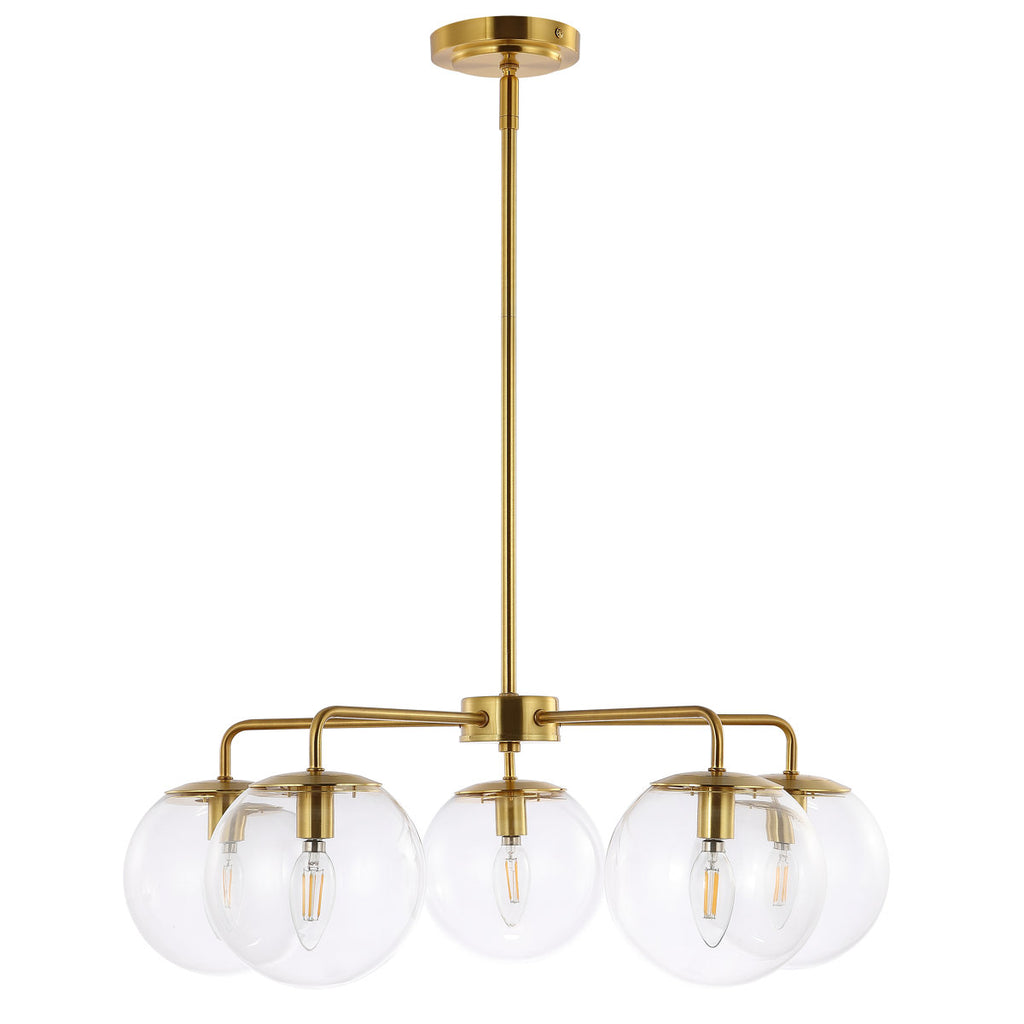 Rattana 5-Light Dimmable Globe Chandelier