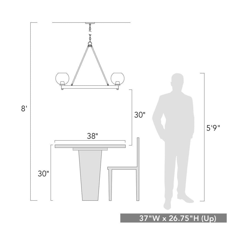 Saltash 9-Light Steel Dimmable Round Chandelier