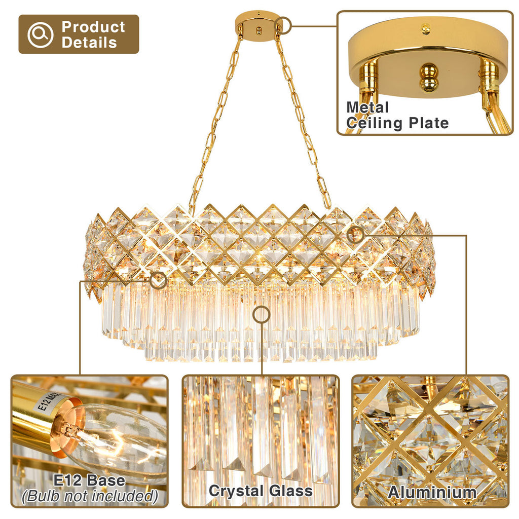 Sieta 8-Light Dimmable Chandelier