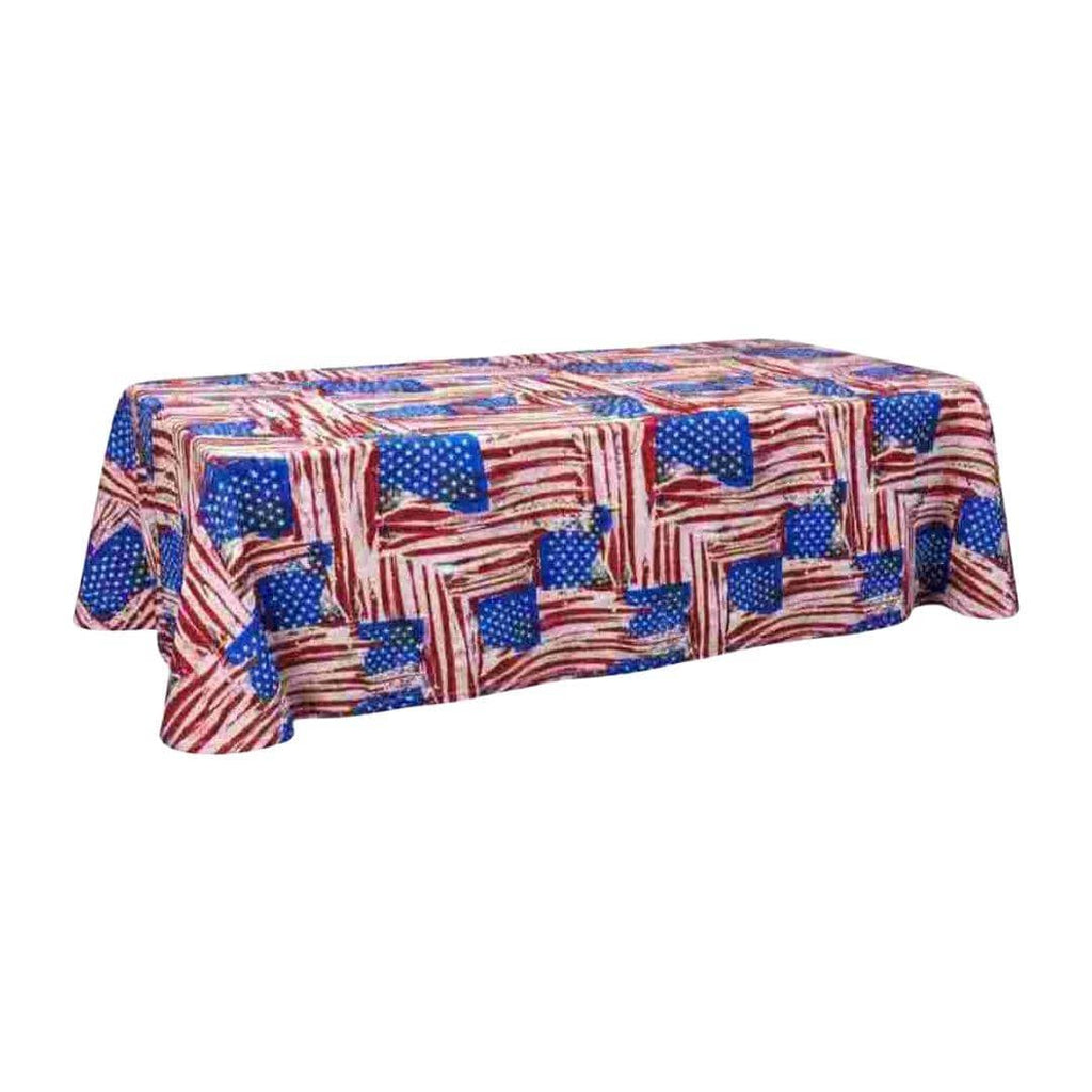 Rectangle Tablecloth Polyester Voile Americana