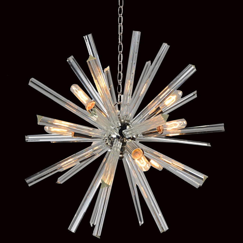 Tietjen 9-Light Glass Dimmable Sputnik Sphere Chandelier