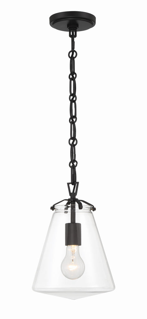 Voss 1 Light Matte Black Mini Pendant - C193-VSS-7003-MK