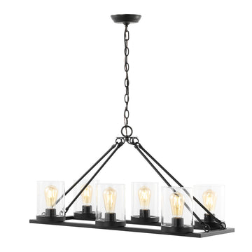 Wyllis 6-Light Dimmable Modern Linear Chandelier