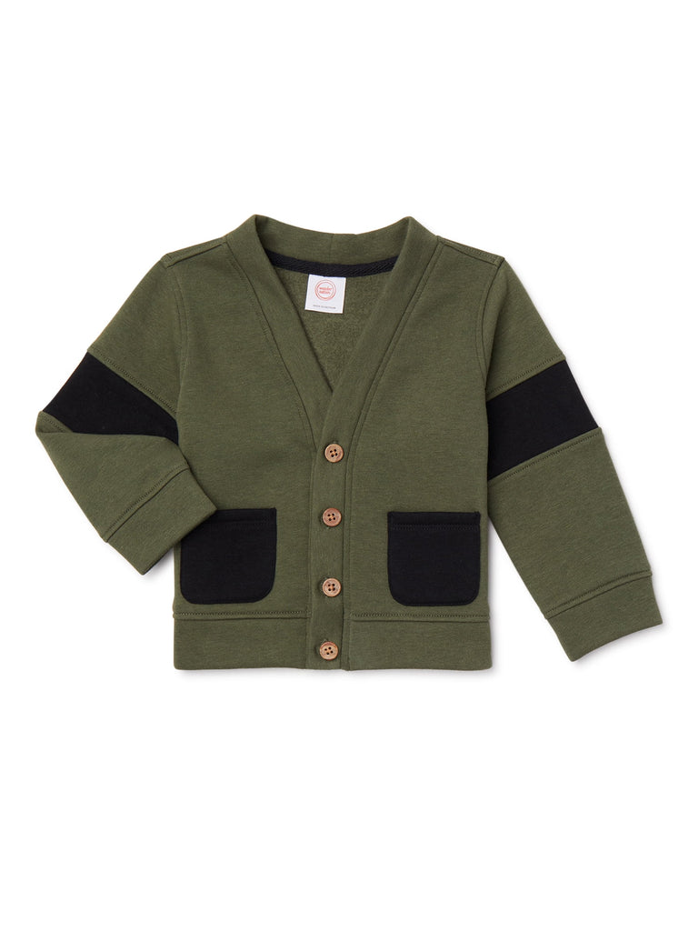 Baby Boy Cardigan Outfit Set, 3-Piece