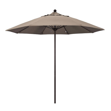 Taupe 9' Patio Umbrella Pole, Canopy