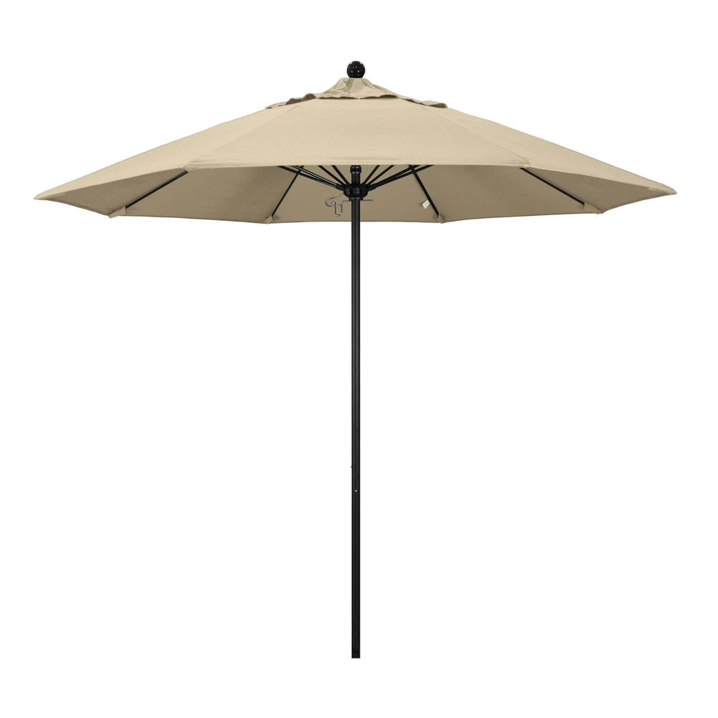 Antique 9' Patio Umbrella Pole, Canopy