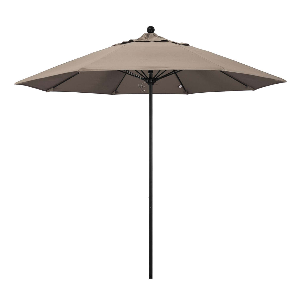 Taupe 9' Patio Umbrella Pole, Canopy