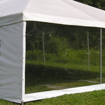 7' x 30' Clear Sidewall Tent Panel with Side Release