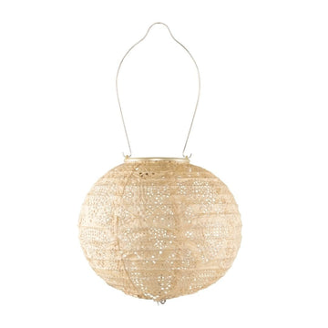 Pearl Wave 8" Globe Solar Lantern