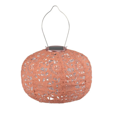 Clay Square Sunflower 11" x 7.25" Solar Lantern