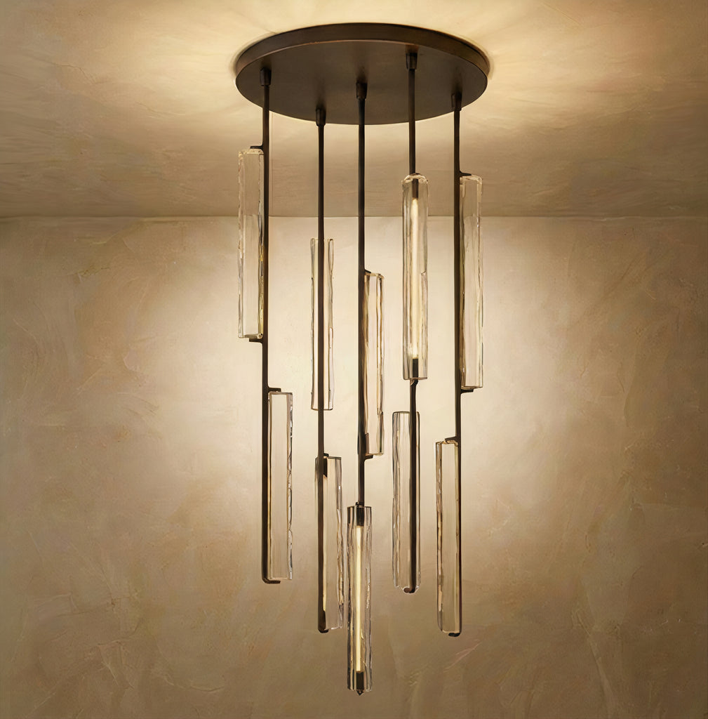 Inspired Audubon Style Crystal Round Chandelier 24.5" - Black