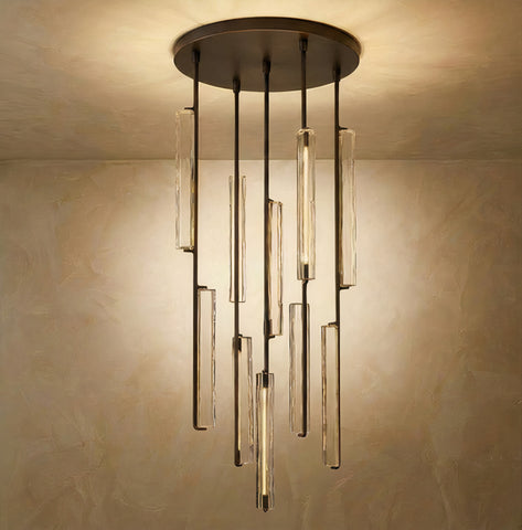 Inspired Audubon Style Crystal Round Chandelier 24.5" - Black