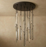Inspired Audubon Style Crystal Round Chandelier 40.5" - Black