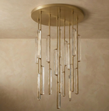 Inspired Audubon Style Crystal Round Chandelier 40.5" - Gold