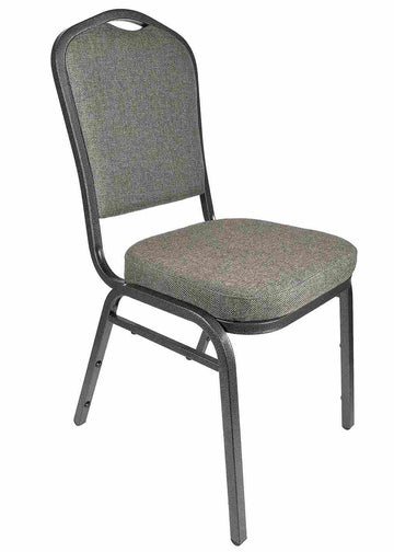 Fabric Steel Frame Crown Back Banquet Chair