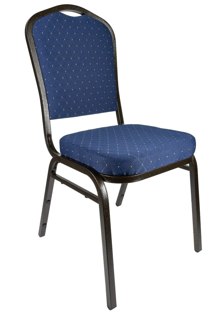 with Dot Fabric Vein Steel Frame Crown Back Banquet Chair