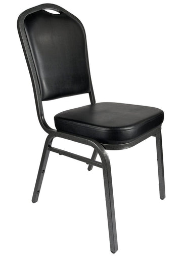 Vinyl Steel Frame Crown Back Banquet Chair