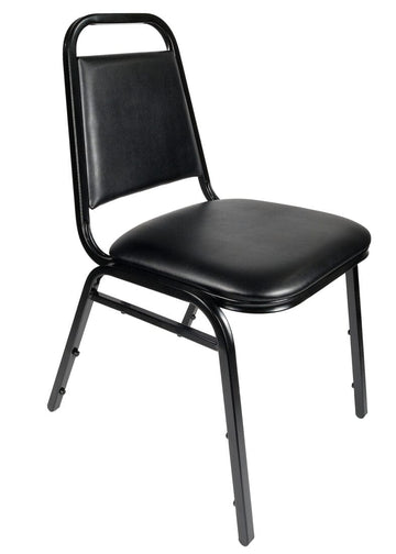 Vinyl Steel Frame Trapezoid Back 34" Banquet Chair