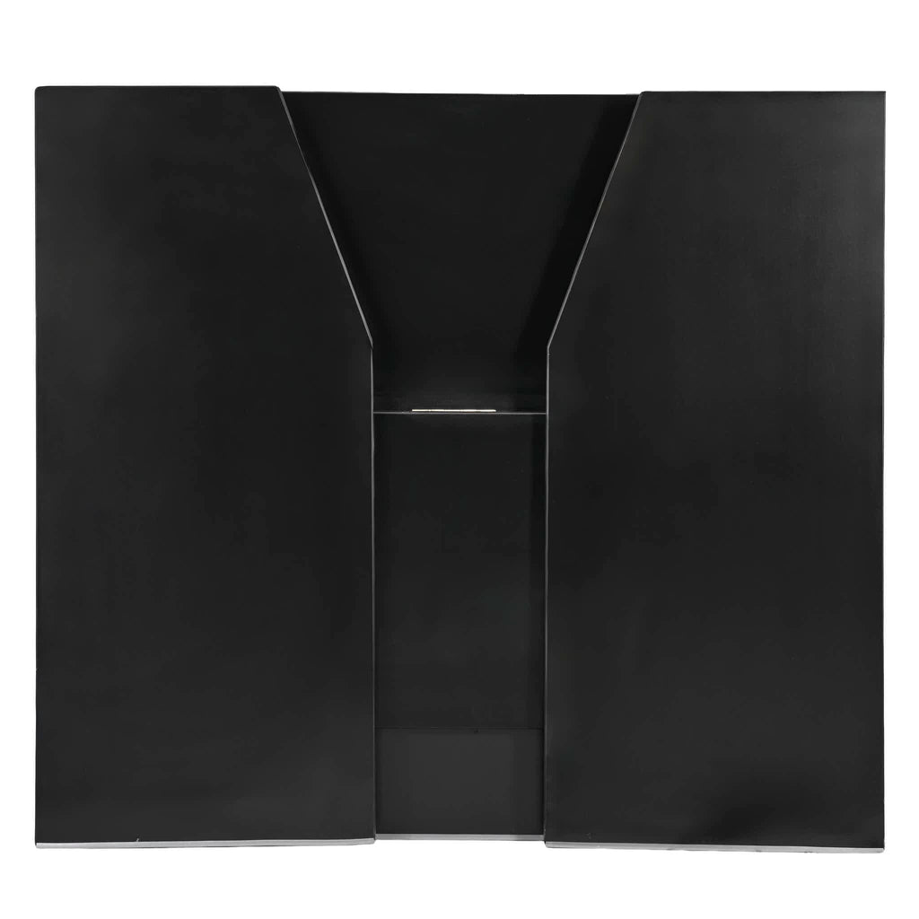 42" Tall x 48" Long Scratch and Dent Black Portable Foldable Bar Laminate Surface