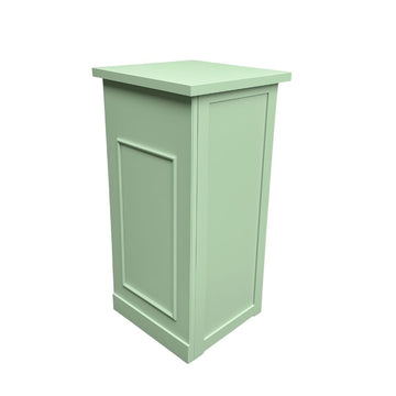 24" x 24" Sage Green Bar Post with HPL Top for Bar Setups and Displays