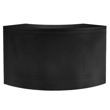7' Single Panel Quarter Round Serpentine Bar with HPL Flush Top