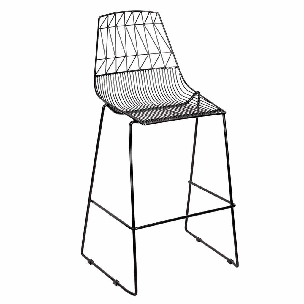 30" Benton Wire Bar Stool Steel Frame