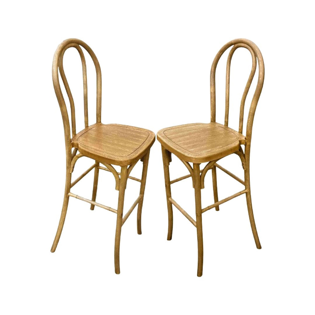 Resin Steel-Core Bentwood Barstool - 2 Pack