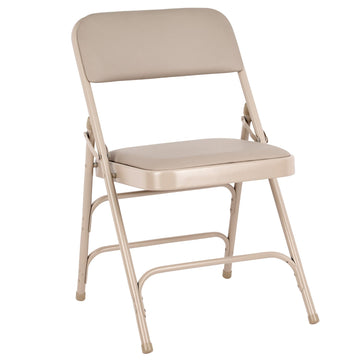Metal Folding Chair with Vinyl Cushion