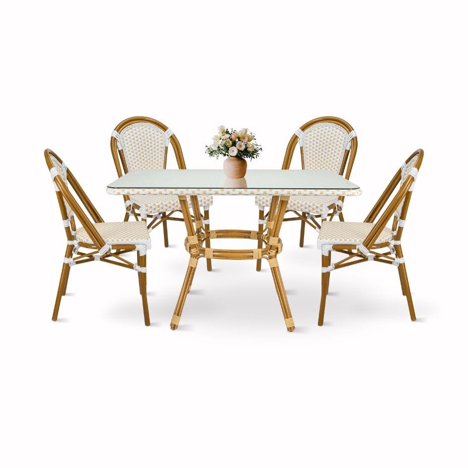 French Bistro Set Includes Table and 4 Chairs