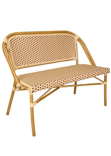 on Light Frame Bistro Bench Loveseat