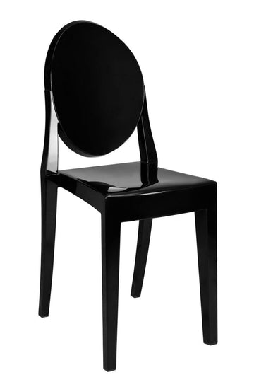 Resin Oval Back Victoria Ghost Chair