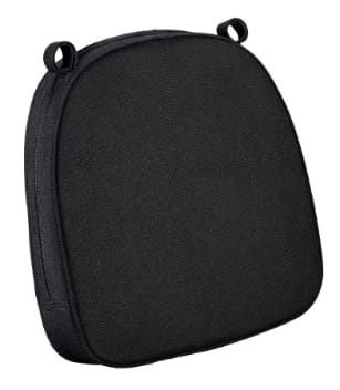 Black with Black Piping 2.5" Thick Chair Cushion - Premium Cushions