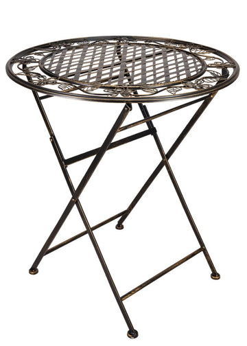 28" Vintage Copper Barcelona Bistro Table