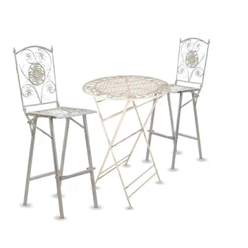 Barcelona Bistro Set in includes 32" Cocktail Table and 2 Barstools