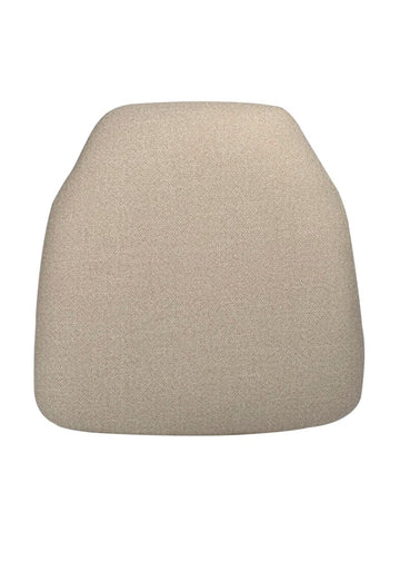 Beige Tweed 1.75" Thick Fabric Panel Ballroom Chair Cushion