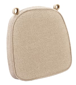 Beige with Beige Piping 2.5" Thick Chair Cushion - Premium Cushions