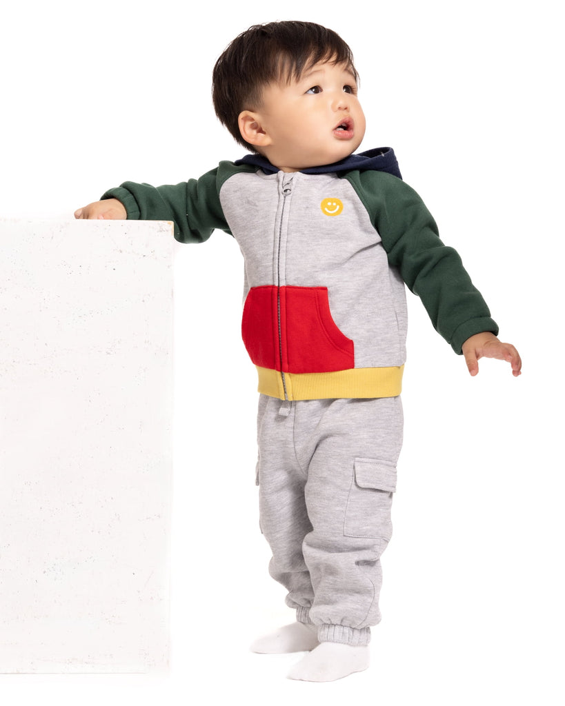 Baby Boys Full Zip Hoodie and Jogger Sweatpants Set, 2 Piece