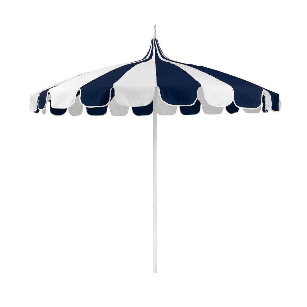 8.5' Pagoda Series Fabric Patio Umbrella with Aluminum Pole and Push Lift
