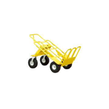 Multi Mover Hand Truck – 800 lb Capacity, Folding Plate, 2 Swivel & 2 Flat-Free Wheels