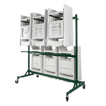 Hanging Chair Cart for Poly, Resin, Metal and Bamboo Folding Chairs - up to 120 chairs