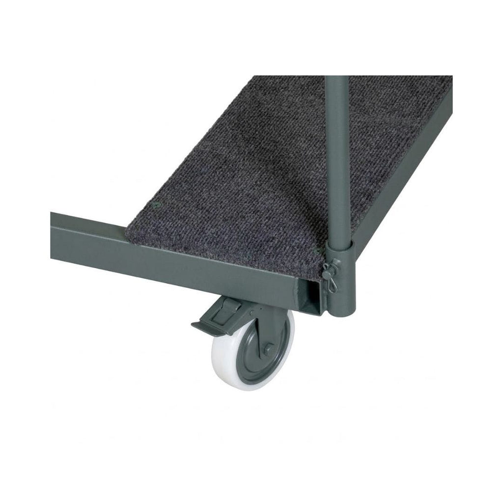 8 Plywood 96" x 30" (8 Foot) Rectangle Folding Tables with Metal Edge + Steel Banquet Table Cart