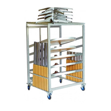 Steel Table Cart for 30" Cocktail Table Kits - up to 10 Tables